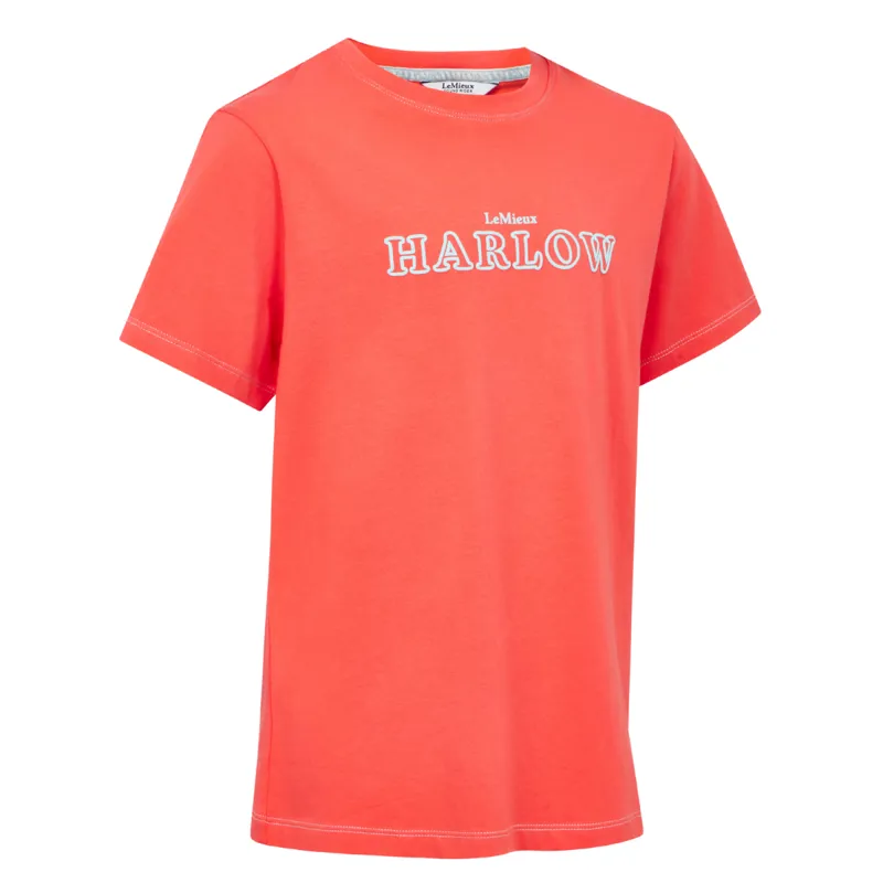 LeMieux Harlow Young Rider Classic T-Shirt - Coral Crush