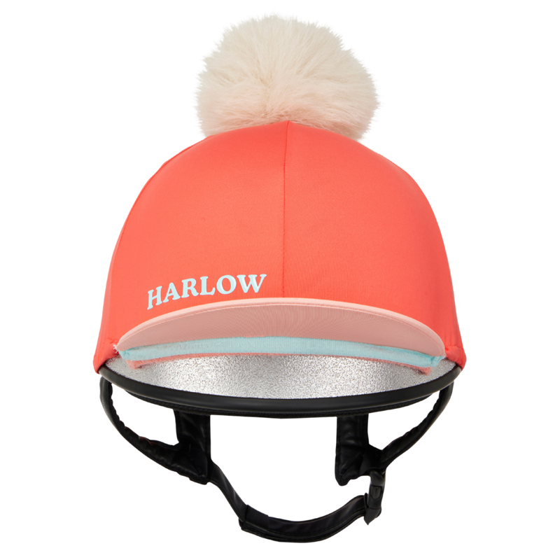 LeMieux Harlow Hat Silk - Coral Crush-1