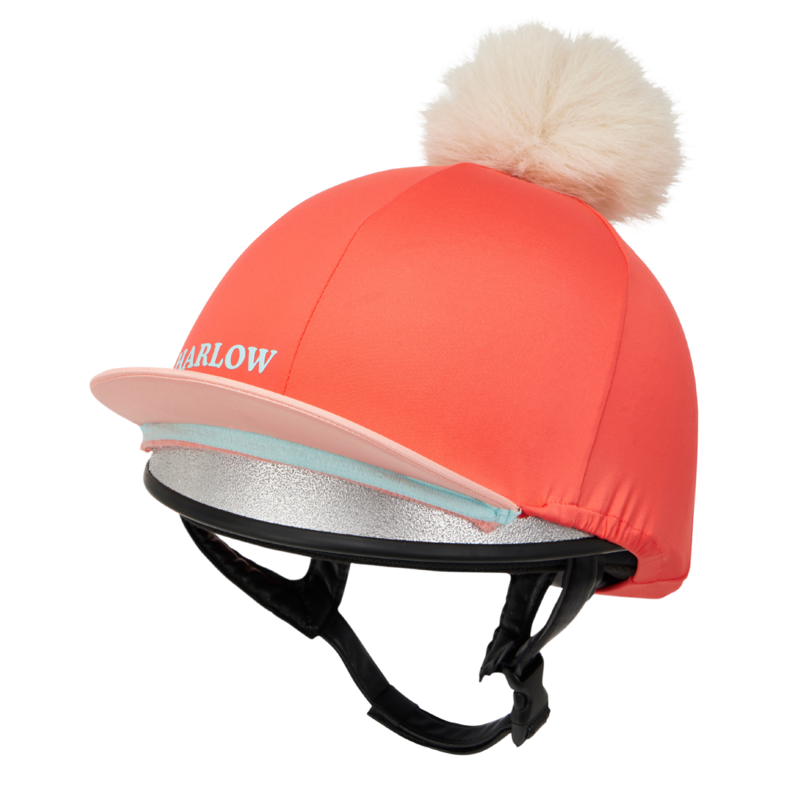LeMieux Harlow Hat Silk - Coral Crush-2