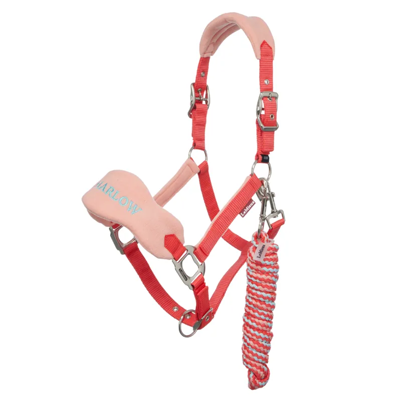 LeMieux Harlow Vogue Headcollar And Leadrope - Coral Crush