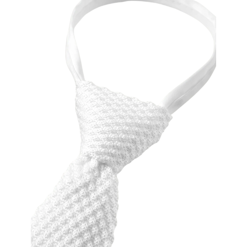Tommy Hilfiger Adam Knit Tie with Zip - Optic White-1
