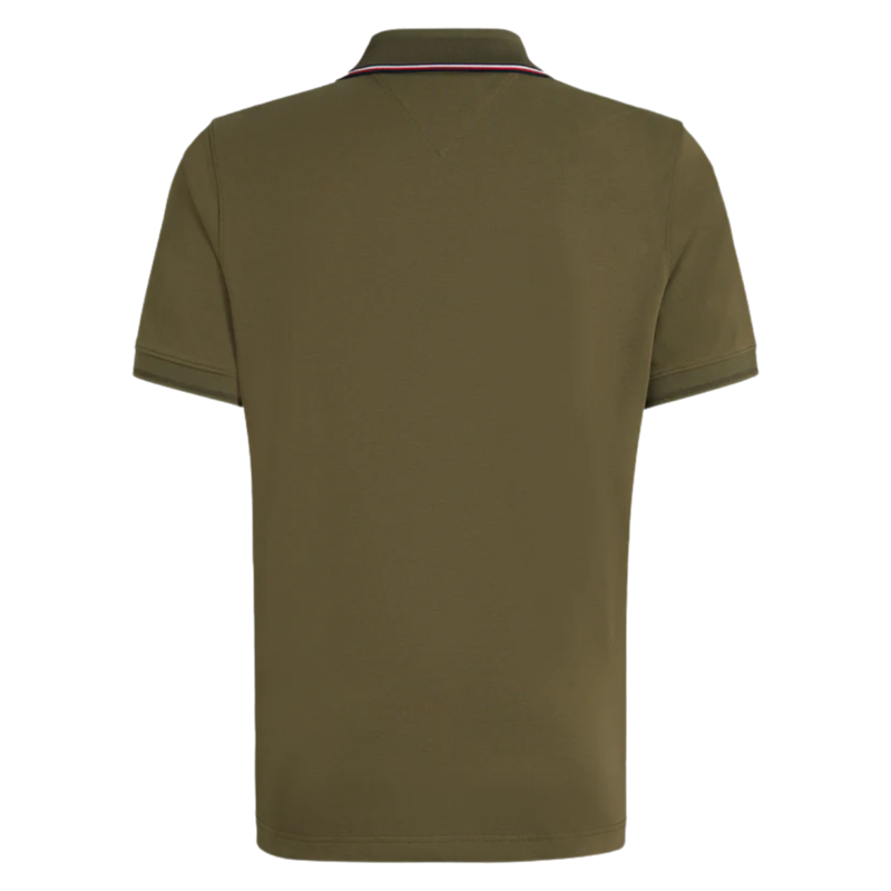 Tommy Hilfiger Men's Harrison Pique Polo - Utility Olive-1