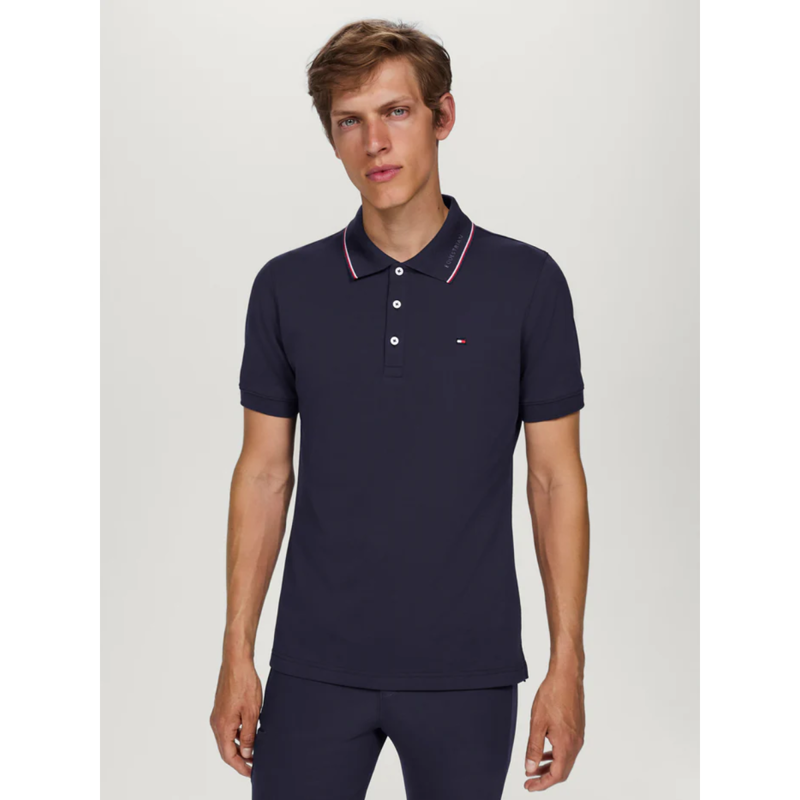 Tommy Hilfiger Men's Harrison Pique Polo - Desert Sky-2