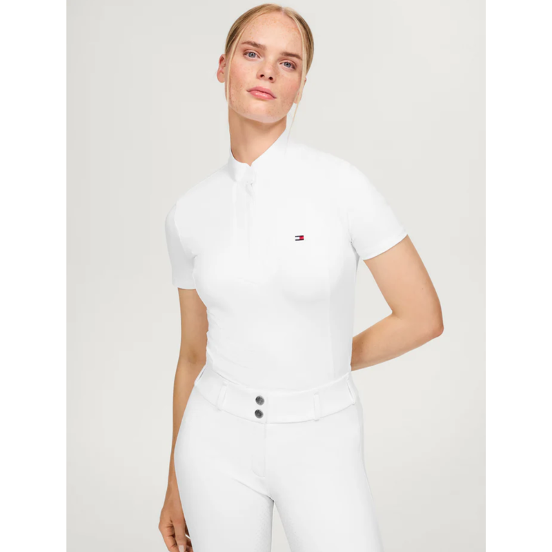 Tommy Hilfiger Women's Avon Short Sleeve Show Shirt - Optic White-2