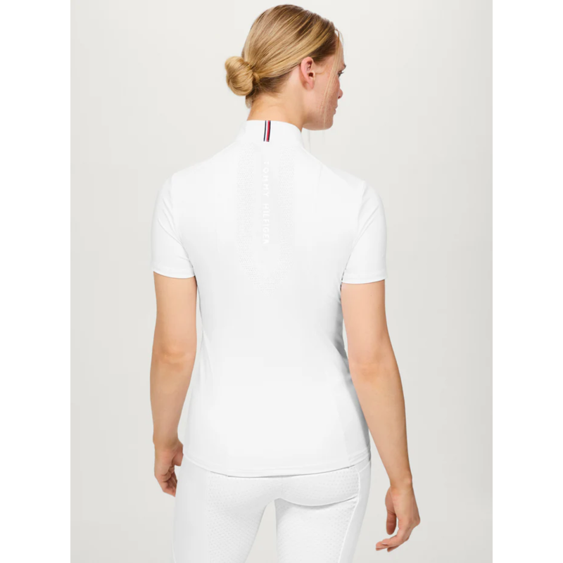 Tommy Hilfiger Women's Avon Short Sleeve Show Shirt - Optic White-3