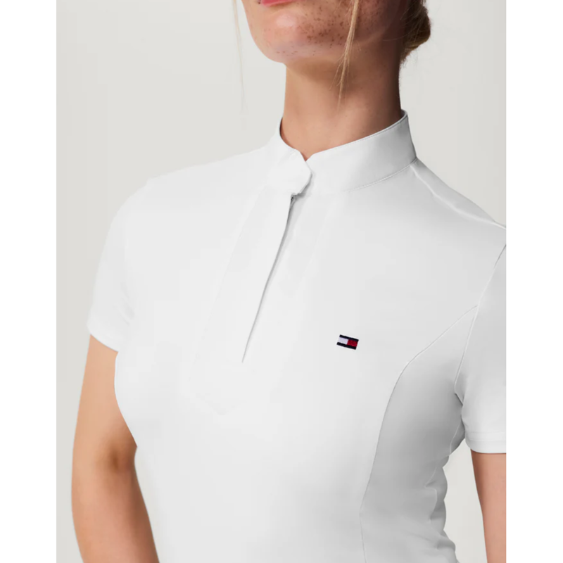 Tommy Hilfiger Women's Avon Short Sleeve Show Shirt - Optic White-4
