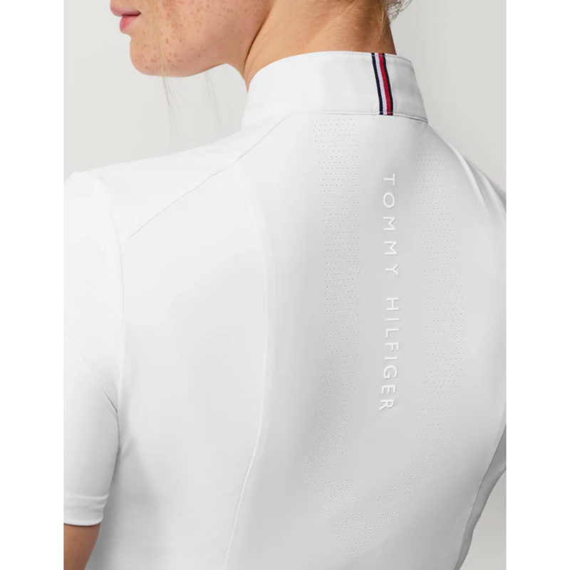 Tommy Hilfiger Women's Avon Short Sleeve Show Shirt - Optic White-5