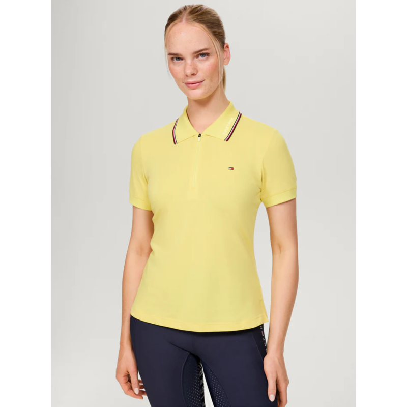 Tommy Hilfiger Women's Camden Zip Polo Shirt - Citron Ella-2