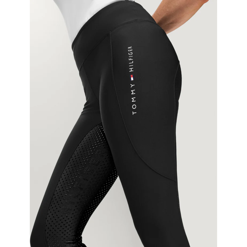Tommy Hilfiger Women's Devon Full Grip Riding Leggings - Black-4