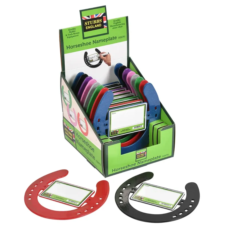 STUBBS Horseshoe with Name Plate