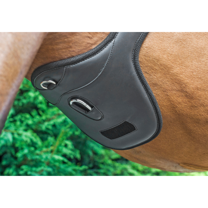 Apollo Air Breathe Anatomic Stud Girth - Black-2