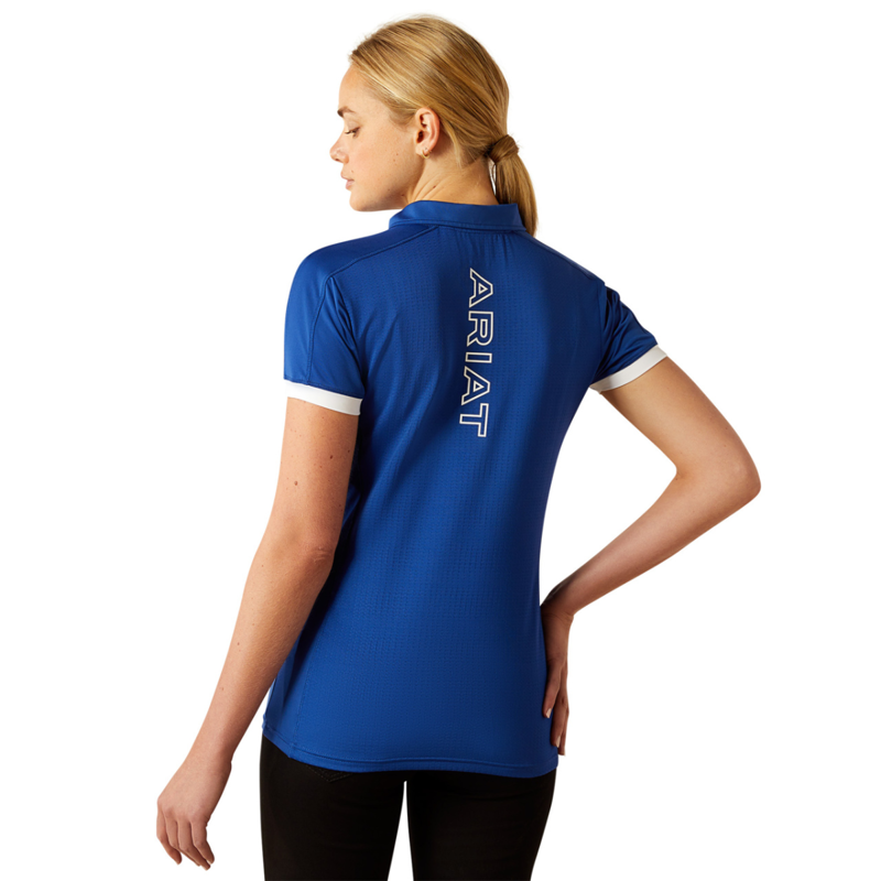 Ariat Women's Bandera 1/4 Zip Polo - Sodalite Blue-1