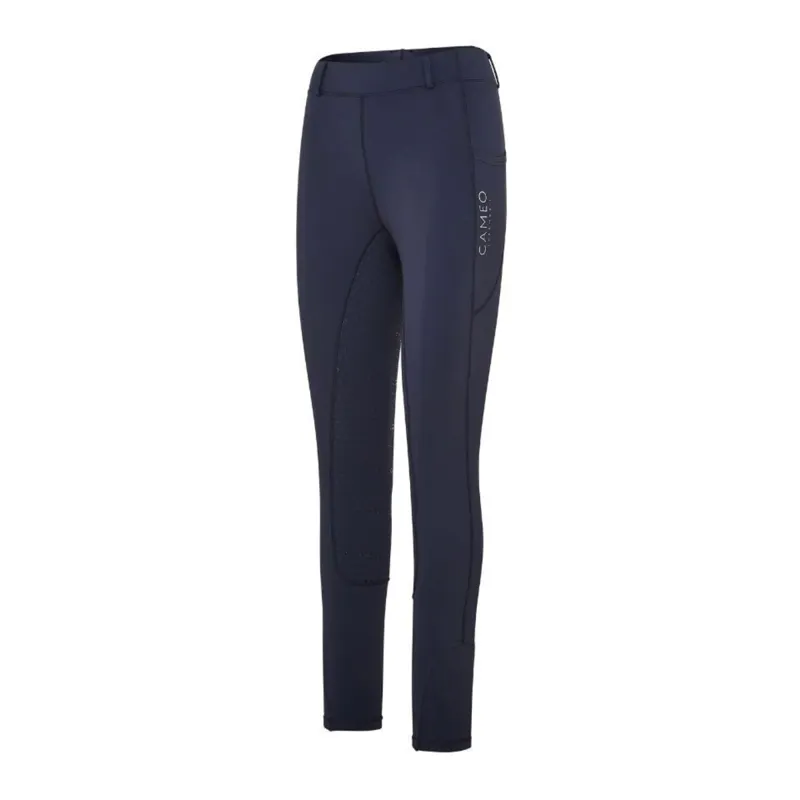 Cameo Junior ThermoDry Riding Tights - Navy