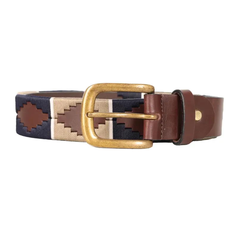 Hy Equestrian Elevate Polo Belt - Navy/Fossil