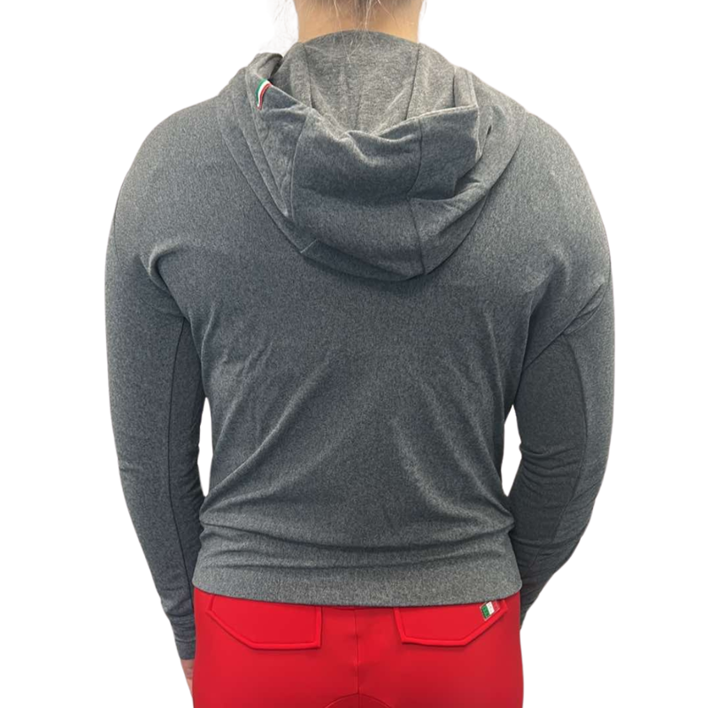 For Horses Ladies Maggy Hoody - Grey Melange-1