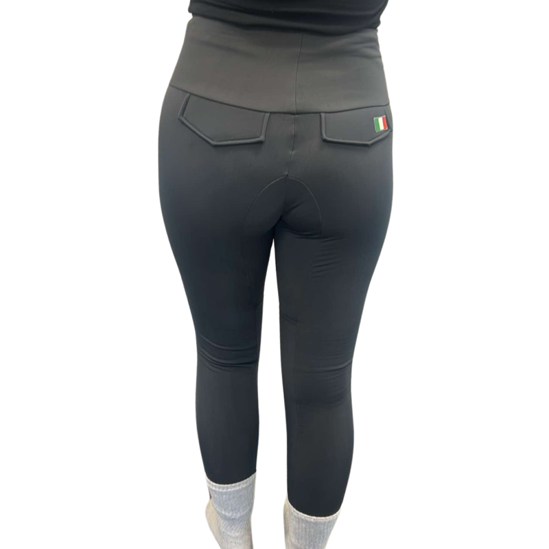For Horses Ladies Junie Pull On Breeches - Grey-1