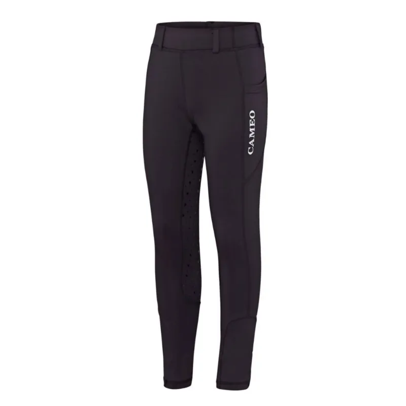 Cameo Junior Performance Riding Tights - Black