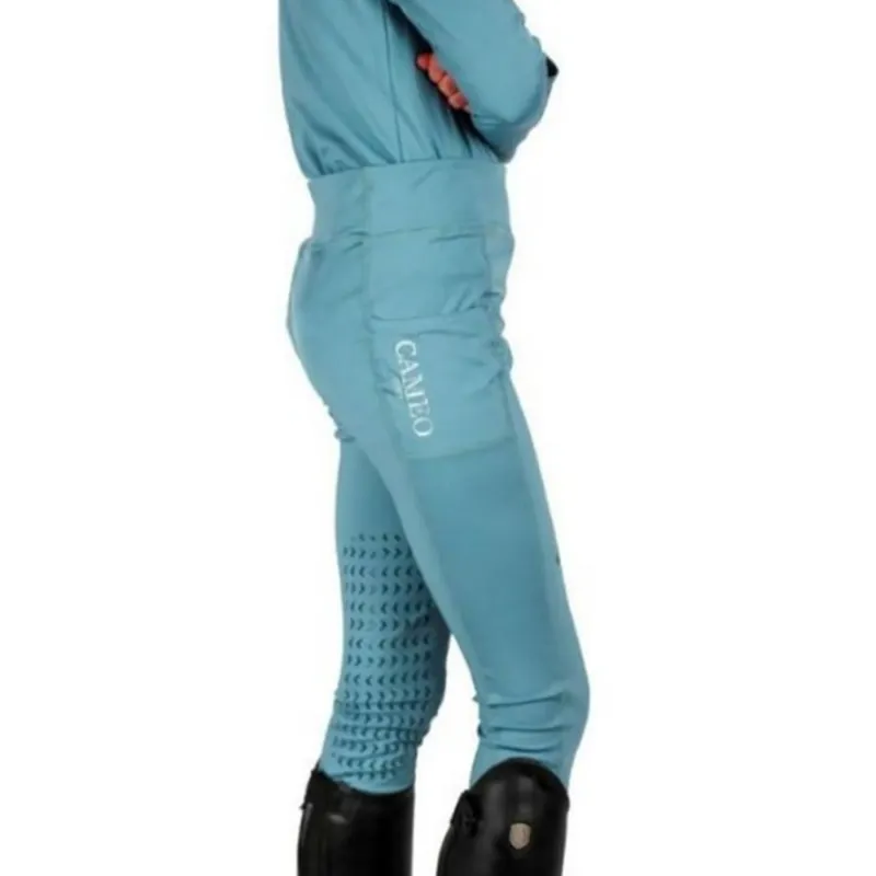 Cameo Junior Core Riding Tights - Cloud Blue