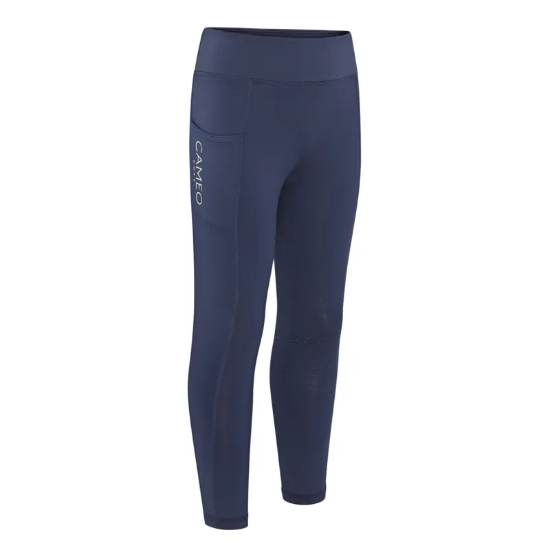 Cameo Junior Core Riding Tights - Navy