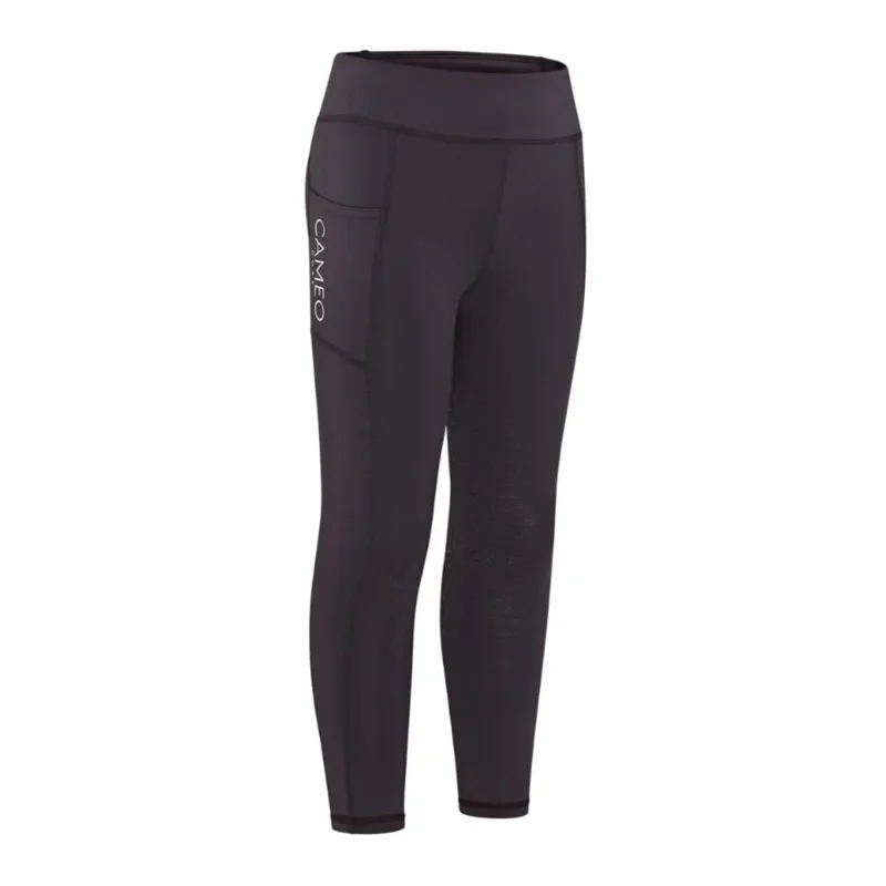 Cameo Junior Core Riding Tights - Liquorice