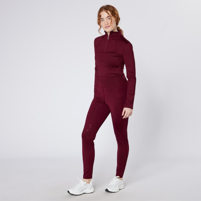 Cameo Ladies Core Collection Riding Tights - Crimson-1