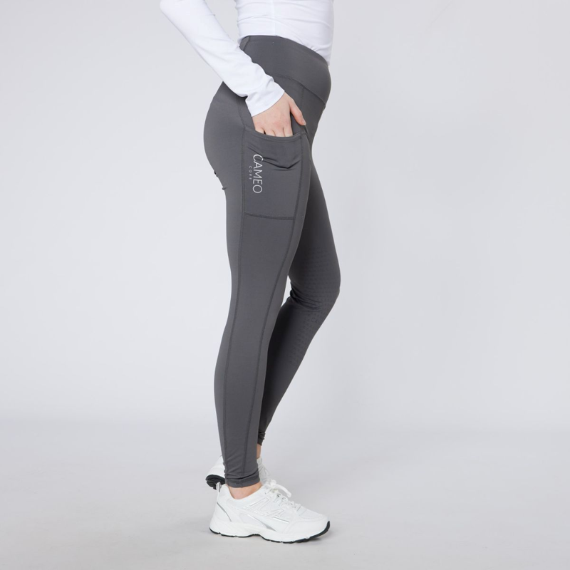 Cameo Ladies Core Collection Riding Tights - Dark Grey-1