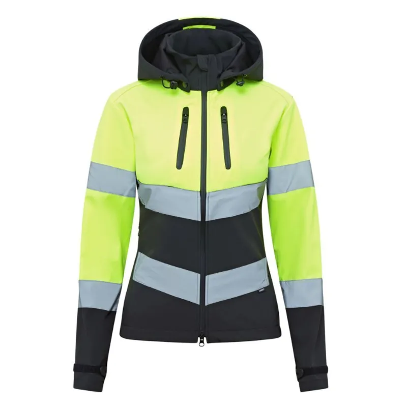 Cameo Ladies Water Repellent Hi Viz Jacket - Yellow