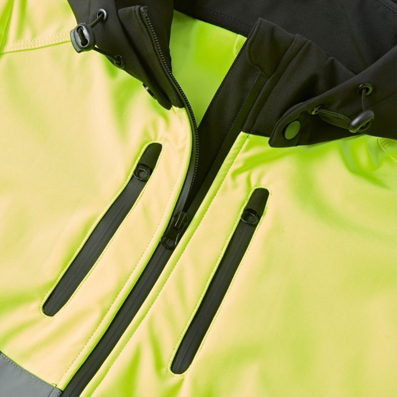 Cameo Ladies Water Repellent Hi Viz Jacket - Yellow-1