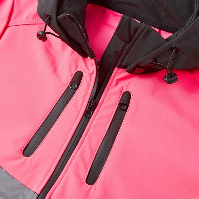 Cameo Ladies Water Repellent Hi Viz Jacket - Pink-1