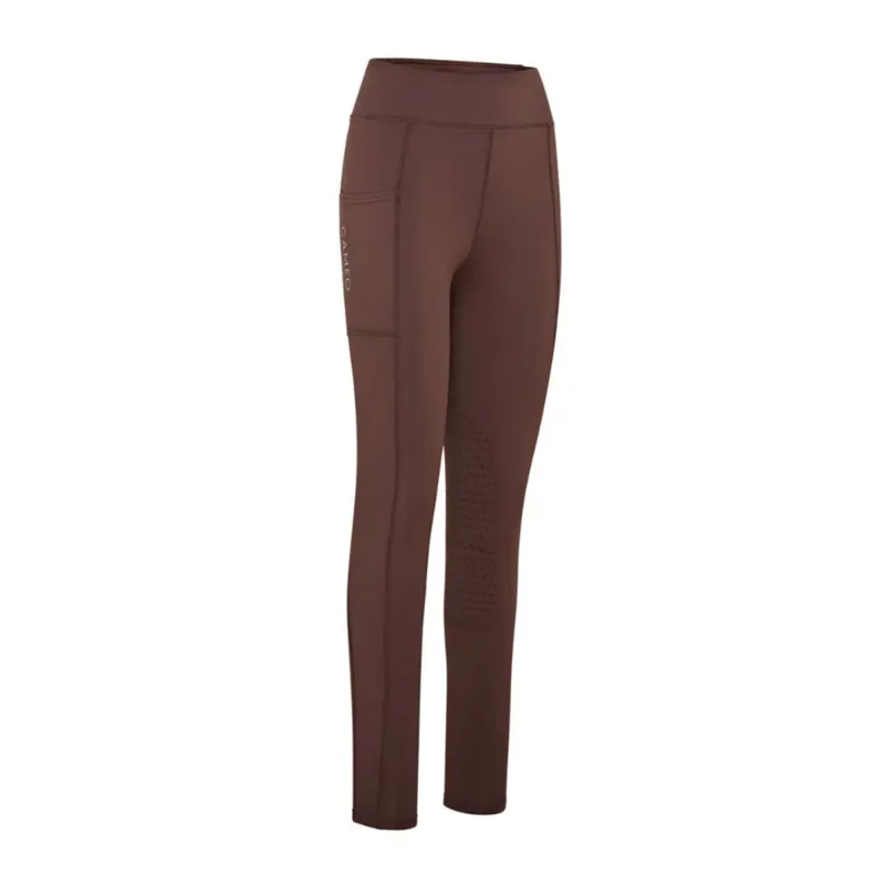 Cameo Ladies Winter Riding Tights - Brown