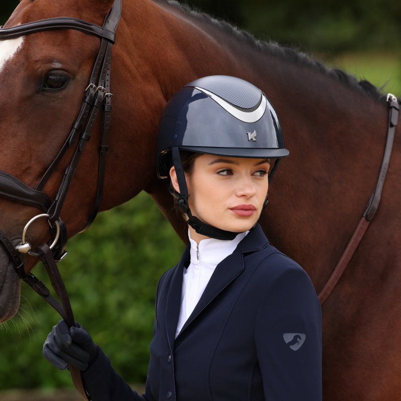 Shires Karben Drew Ellipse SP Riding Hat - Navy-6