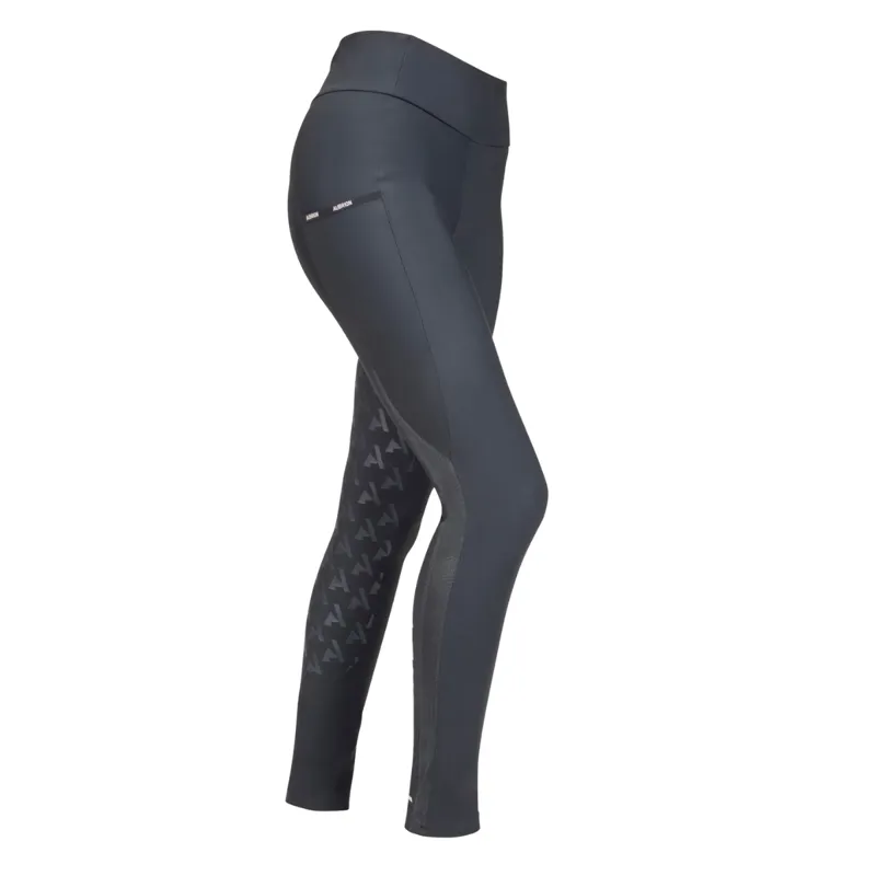 Shires Aubrion Rhythm Riding Tights - Young Rider - Shadow-1