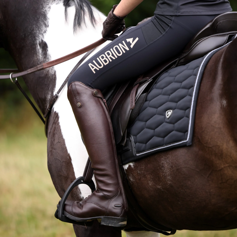 Shires Aubrion Rhythm Riding Tights - Young Rider - Shadow-4