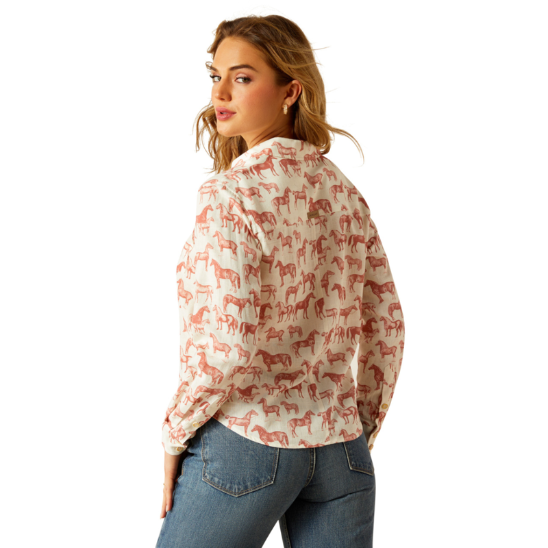 Ariat Women's Rudford Shirt - Blushing Horse-1