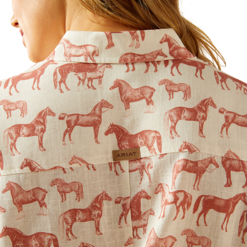 Ariat Women's Rudford Shirt - Blushing Horse-2
