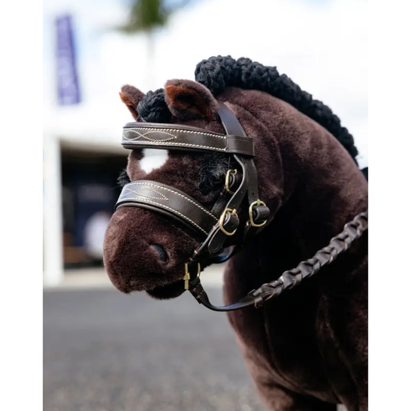 LeMieux Toy Pony Hunter Bridle - Brown-1