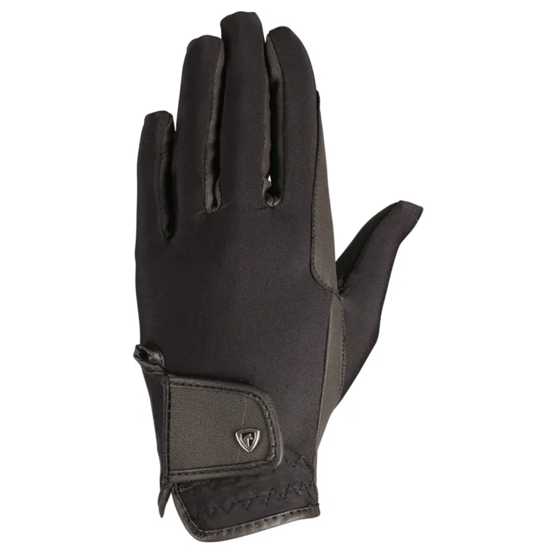 Hy Equestrian Riding Gloves - Black