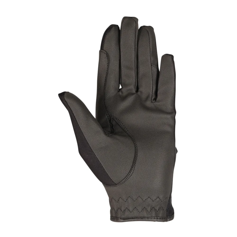 Hy Equestrian Riding Gloves - Black-1
