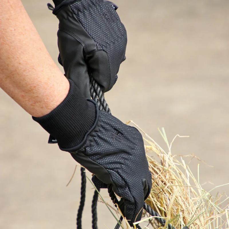 Hy Equestrian Storm Breaker Thermal Gloves - Black-2