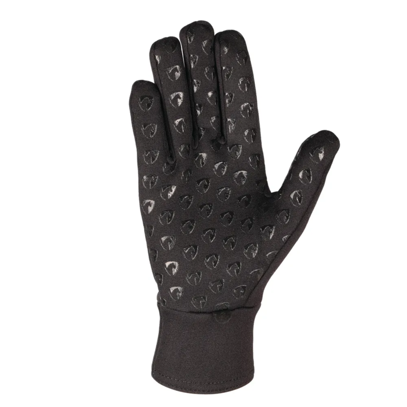 Hy Equestrian Ultra Grip Neoprene Fleece Gloves - Black-1