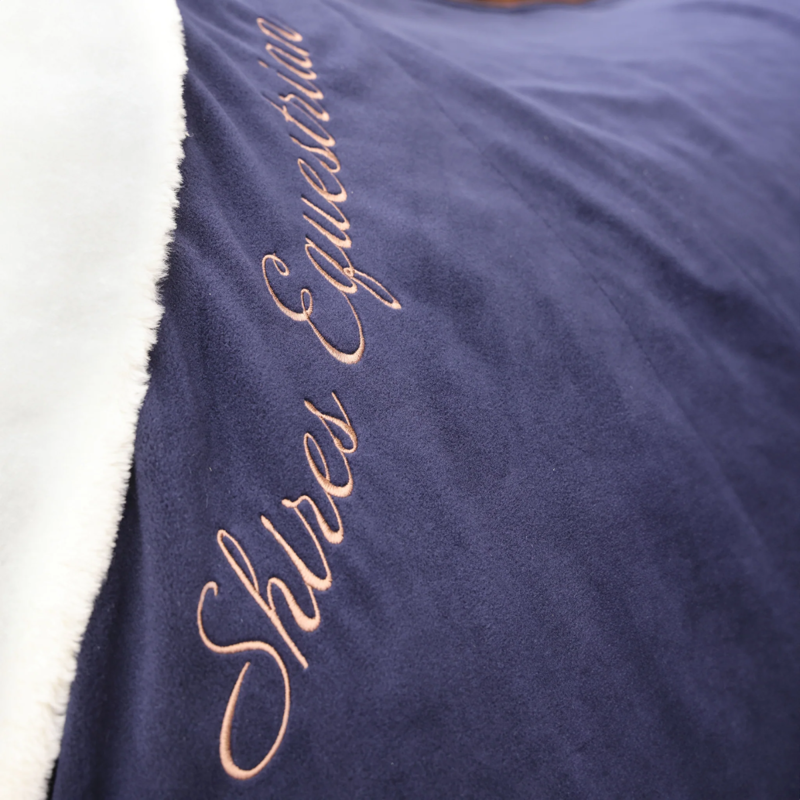Shires Deluxe Fleece Rug - Navy-2