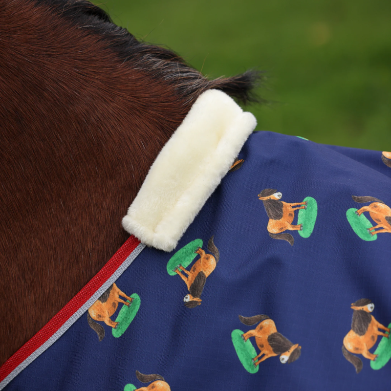 Shires Winnie And Me Lite Turnout Rug - Navy-2