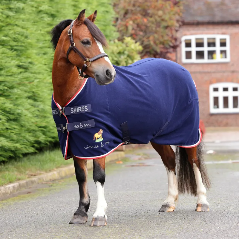 Shires Winnie And Me Fleece Rug - Navy