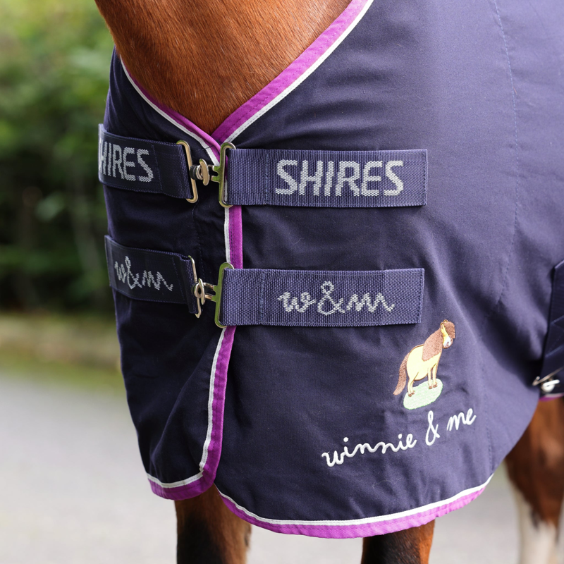 Shires Winnie And Me Stable Sheet - Navy-2