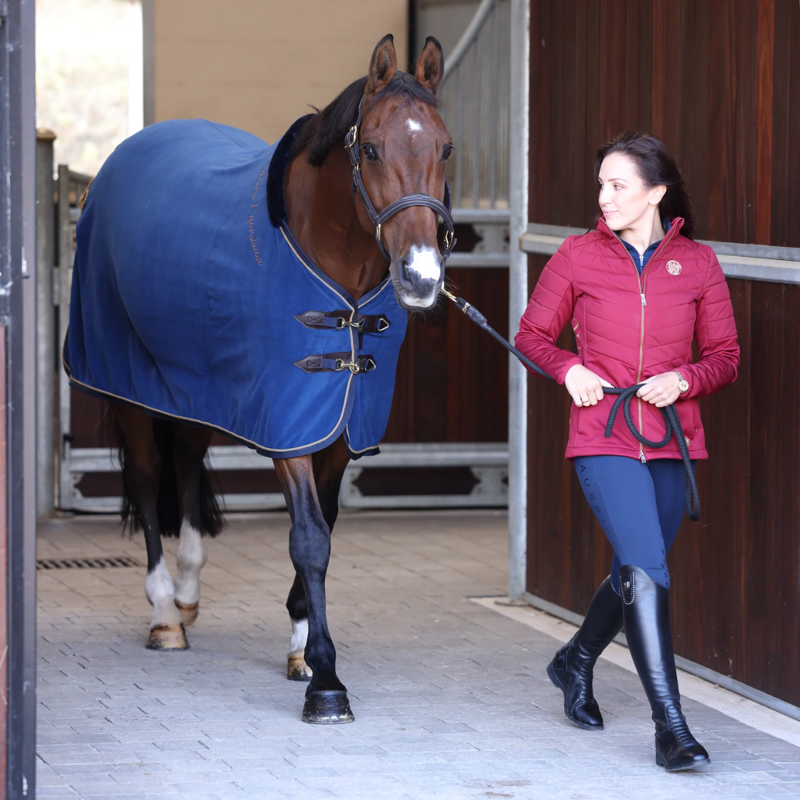 Shires  Deluxe Fleece Show Rug - Navy-6