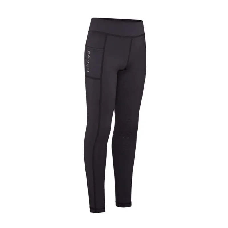 Cameo Junior Winter Riding Tights - Navy