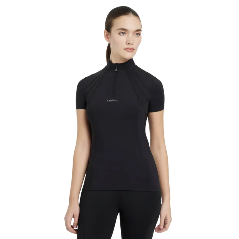 LeMieux Mia Mesh Short Sleeve Base Layer - Black