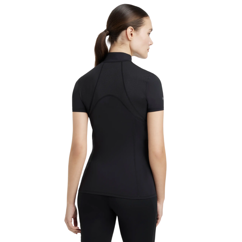 LeMieux Mia Mesh Short Sleeve Base Layer - Black-1