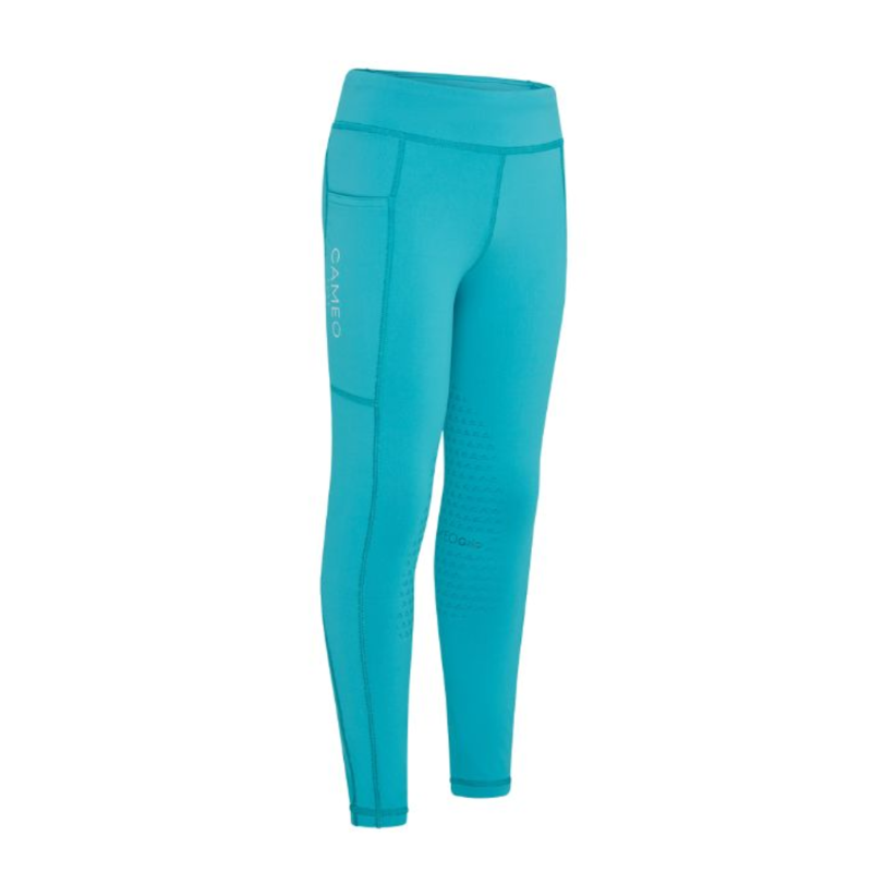 Cameo Junior Core Riding Tights - Azure Blue
