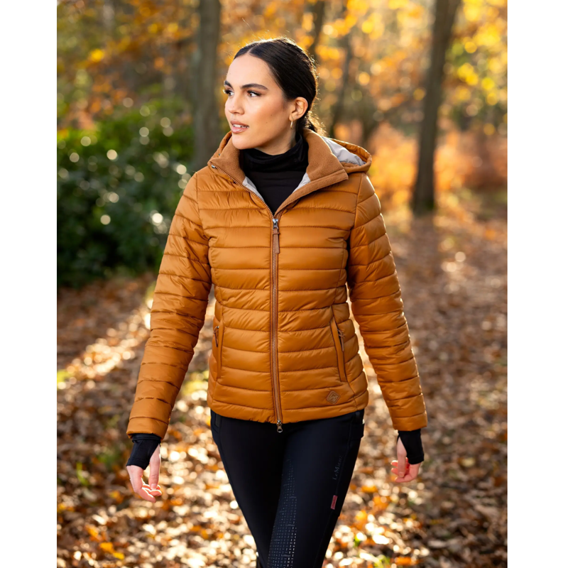 LeMieux Tilly Hooded Puffer Jacket - Ginger-4